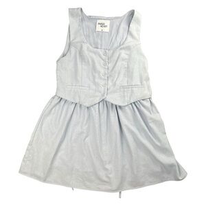 Paper Heart Women's Baby Blue Mini Dress With Attached Vest In Size M
